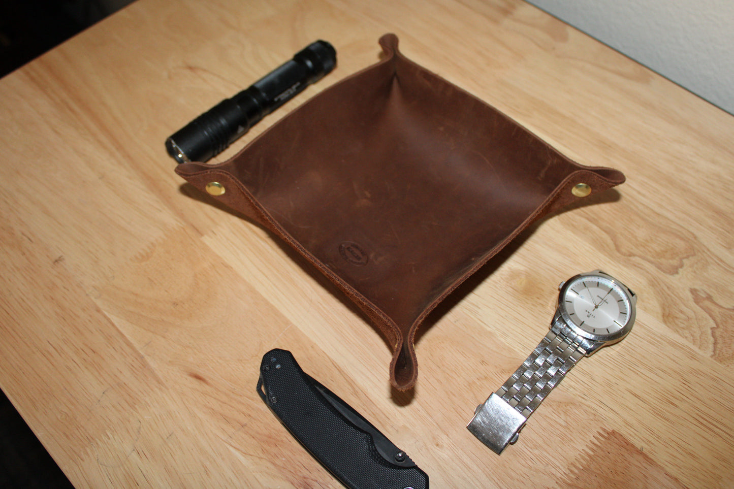 Leather Catchall Tray