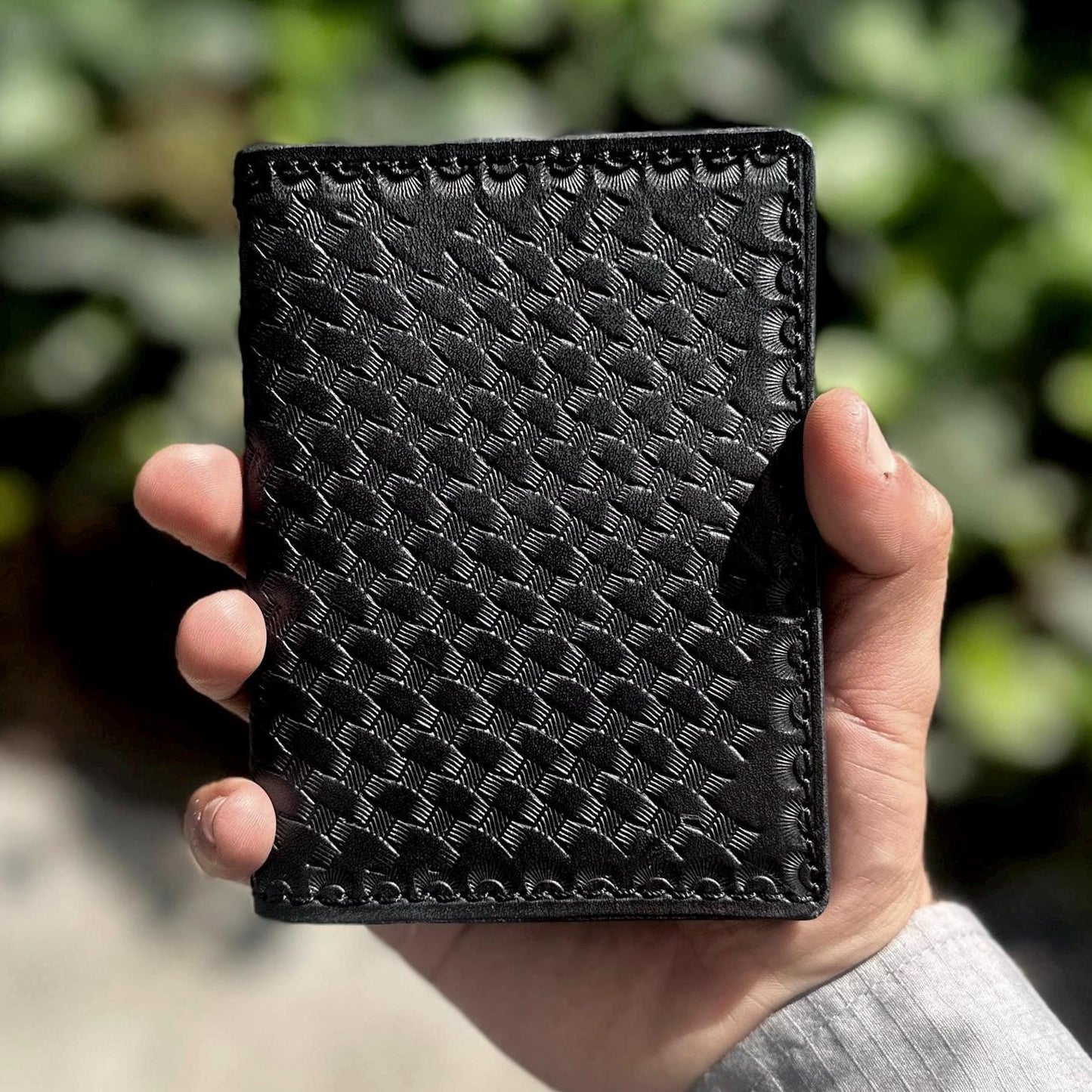 Hand Tooled Bifold Leather Wallet