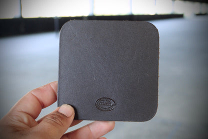 Leather Coaster - Brown