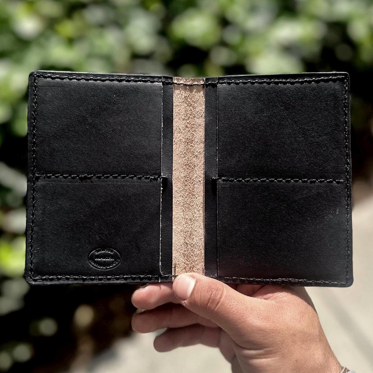 Hand Tooled  Bifold Leather Wallet