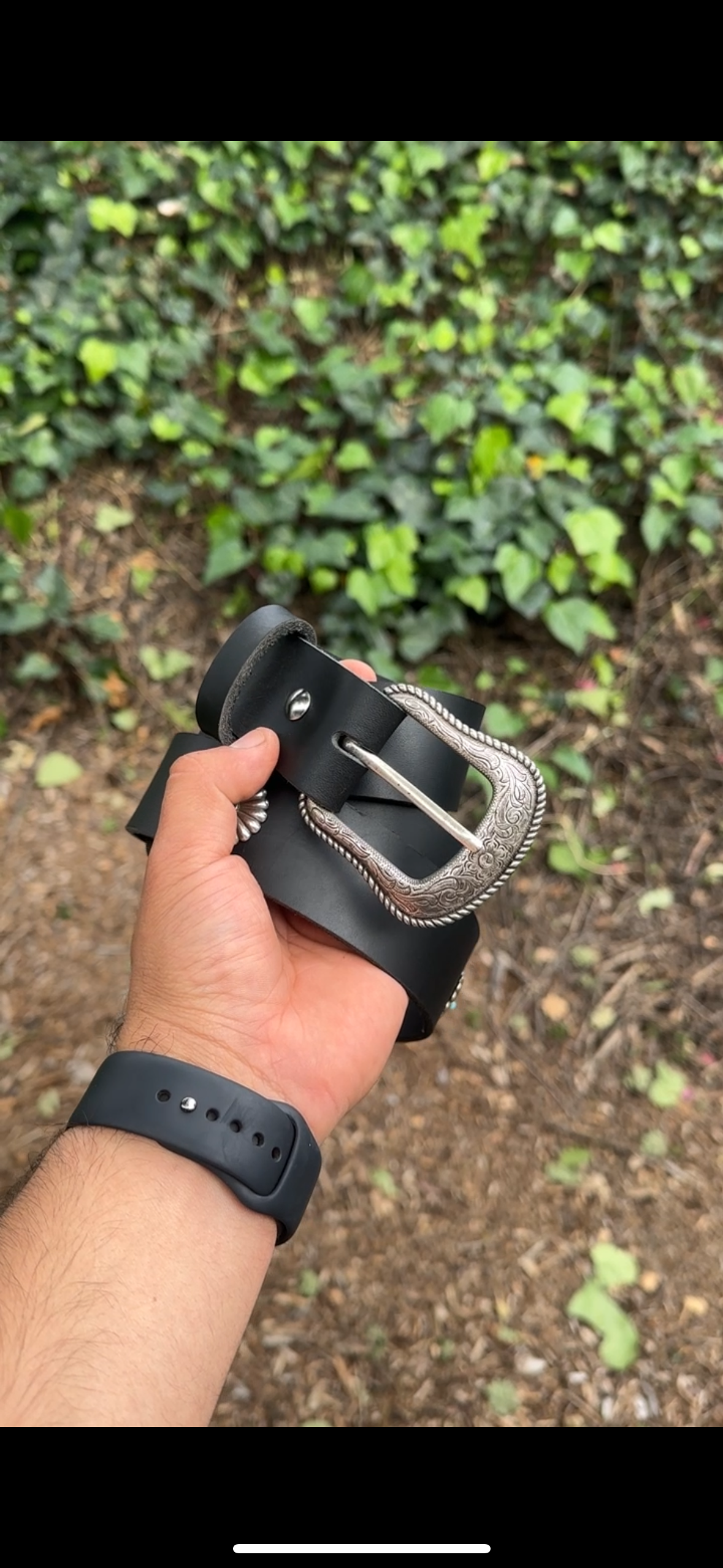 Women’s Concho Leather Belt