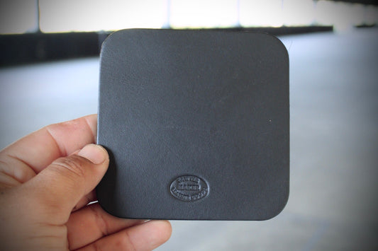 Leather Coaster - Brown
