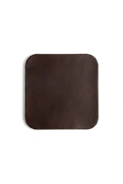 Leather Coaster - Brown